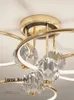 Chandeliers Crystal Led Chandelier Rings For Living Room Bedroom Home Modern Nordic Gold Plating Ceiling Lamp Luminaire Lighting