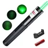 High Power Jacht Groene Laser Pointer Tactische Zaklamp Oplaadbare Verstelbare Focus Zaklamp met Batterijlader 4 Colors250E