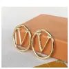 2021 designer earrings Fashion gold hoop earrings for lady Women Party earring New Wedding Lovers gift engagement Jewelry for 277z