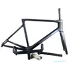 Black Grey T1000 UD V4RS Disc Carbon Road Bike Frames Disk Bicycle Frames Styret Strans av DPD UPS för