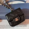 Designer Small / Fragrant Mini Earphone Bag Caviar Rhombic Chain One Shoulder Cross Lipstick