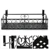 Hanging Rack Organizer Flower Pot Storage Basket Rack Closet Holders Balcony Rail Planter Shelf Fence Railing Flower Pots Holder1230c