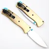 Coltello pieghevole tascabile CB535 S90v Stone Wash Drop Point Lama Manico in ottone Escursione di campeggio esterna Coltelli EDC con borsa in nylon