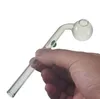 SP LOGO fumer Pyrex tuyaux en verre incurvé tuyau de brûleur à mazout d'origine 14 cm verre clair tube de qualité fait à la main pour concentré de cire