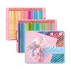 Professional 50Pcs Macaron Oily Colored Pencil Set Drawing Soft Pastel Colour Sketching Coloring Art Supplies for School Student 240123