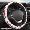 Steering Wheel Covers 38cm Diameter Dog Claw Diving Material Car Cover Rubber Strawberry Print Handle Decoration Accessories