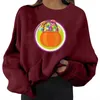 Dames Hoodies Alien Patch Sweatshirt Halloween Gepersonaliseerde Gedrukte Losse Dames Trui