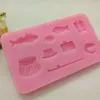 Baking Moulds Fishing Gear Series Silicone Mold Fish Rod Set Fondant Cake Pastry Chocolate Mould Candy Biscuits Molds DIY Tool