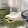 Sapatos flor biscoito pouco branco feminino couro genuíno grosso sola placa esportes casal masculino