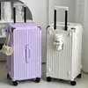 Valises Valise de voyage 20/24/26 pouces avec roulettes valise à bagages roulante pour étudiants valise d'embarquement sac à main multifonctionnel