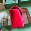 Luxerys Marmont Borse firmate iridescenti verde chiaro Borsa a tracolla moda donna Pelle Borsa grande Borsa stile classico in più colori Vera pelle