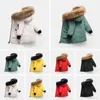 2024 Winter Kinderen Donsjas Jongen Meisje Baby Bovenkleding Warme Overjas Jassen Met Capuchon Sportkleding Outdoor Klassieke Wrap 5 Kleuren 100-150 Designer