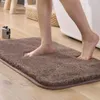 Bath Mats (CHAYULU) High Fluff Thick Microfiber Soft Fluffy Mat Carpet Home Door Bathroom PTR Anti-skid Rubber Bottom Absorbent