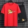 Survêtements pour hommes Summer Brand Design 3D Imprimé Bear T-shirt Costume Couple Casual Surdimensionné Rue Col Rond Jogging Campus