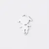 charms 20Pcs/Lot Mirror Polish Stainless Steel Cuttings Boys Girls Connector Charms For DIY Making Necklaces Braid Bracelets Keychains