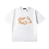 Paris Style Flower Letter Print Tee Designer T shirt Spring Summer Casual Fashion Skateboard Men Women Tshirt 24ss 0130