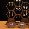 Jewelry Pouches Honeycomb Earrings Necklace Storage Rack Holder Stand Ear Studs Display Board