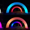 Balançoires en gros en gros gonflable LED éclairage arc tube pilier étoile événement de mariage publicité gonflables pour la décoration extérieure