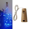 Strings Phlanp Wine Bottle Lights z Cork LED Bateria Bateria Wróżka Garland na świąteczne przyjęcie Dekoracja ślubna