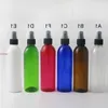 24 x 250 ml 250cc Clear Amber Red Blue Plast Parfym Mist Spray Bottle Refillable Pet Cosmetic Atomizer med sprayerfri frakt av MTKVG