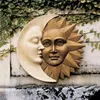 Neuheiten Artikel Sonne und Mond Wandskulptur himmlische Ikonen der Astronomie Gartendekoration Outdoor Catcher Vintage Home Ornament284Y