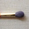 Makijaż szczotki K205 Profesjonalne ręcznie robione miękkie niebieskie kozie wiewiórki małe okrągłe szczotkę z rozświetlacz pomarańczowy makijaż