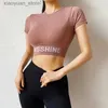 Koszulka damska chmur hij koszulki jogi krótkie rękawy kobiety sportowe tanki uprawy biegania do treningu koszulki T-shirty fitness szybka sucha sportowa odzież 240130