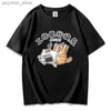 T-shirt da uomo Donna Moda coreana Tees Y2k Donna Cute Cat Pet T-shirt Harajuku Pullover Camicia Ragazze Kawaii Tops Streetwear Coppia Abbigliamento Q240130