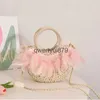 Shoulder Bags Fairy Feater Crossbody Straw Woven Bag Cute andeld alf Round Vine Beac Vacation andbagqwertyui879