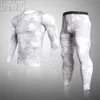 Set di biancheria intima termica marcia invernale da uomo mimetico per esercitazioni per esercitazioni per esercitazioni per i pantaloni sportivi di snowboard e pantaloni 211110