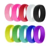 Anéis de casamento 10 pçs / lote conjunto de dedo de borracha para mulheres jóias de noivado anillos mujer crossfit bandas silicone presente masculino jz301235v