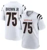 Мужская футболка Cincinnati''Bengals''Active Player Custom Joe Burrow Cam Taylor-Britt 2023 F.U.S.E.Прошитое футбольное джерси белого цвета Vapor Untouchable Limited Limited