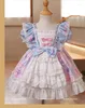 Girl Dresses Baby Girls Spring Autumn Dress Kids Skirt Korean Style Casual Princess Pink Clothes 2-8 Years Old