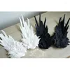 Party Supplies Lolita Headwear Angel Wings Feather Black White Performance Style Gotic Wing Hair Prydament