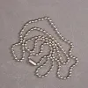 Colliers New Pure Titanium Bead Chain Chain Collier Bracelet pour hommes Femmes Pendants Antiallergy Pas de rouille Différentes couleurs pour votre choix