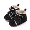 Bottes Born Snow pour bébés garçons et filles, chaussures de marche antidérapantes, mignonnes, à la mode, longueur cheville, chaudes, en peluche, pour tout-petits, automne et hiver