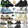 Basketbalschoen 4s Heren Dames Jumpman 4 Pine Green Vivid Sulphur Black Cat University Blue Seafoam OG Platform Yellow Thunder Sneakers Walking Runner Big Size 13