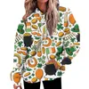 Dameshoodies Pullovers Unieke casual damessweatshirts Luxe capuchon Lange mouwen St. Patrick's Day bedrukte trui Winter 2024 Ropa