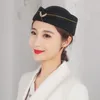 Berets Air Hostesses Beret Hat Formal Uniform Cap Base Stewardess HatParty Role Play Vintage