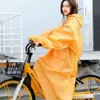 Jaune Long imperméable électrique moto pluie Poncho Transparent manteau de pluie augmenter épais imperméable costume adulte imperméable cadeau 2248w