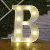 Veilleuses LED avec lettres de l'alphabet, lampe mignonne avec chiffres, mur d'anniversaire, fête de mariage, décoration de chambre à coucher, accessoires pour la maison