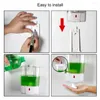 Liquid Soap Dispenser Wall-Mount Touch-free Lotion Pump Touchless Automatic Infrared Sensor For Kitchen Bathroom 700ml