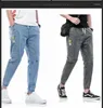 Jeans pour hommes Mode Hommes Baggy Cordon de serrage Taille Streetwear Manchette élastique Kpop Vêtements Casual Jambe large Harajuku Vêtements masculins