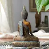 Estatuas de Buda, escultura tailandesa, decoración del hogar, adornos de escritorio de oficina, estatuilla de regalo Vintage, ubicación hindú Fengshui 240123