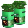 Potato growth bag -7/10 gallon fabric jar with transparent 360 window easy to harvest reinforced handle heavy-duty non-woven fabric 240130