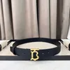 Luxury Mens Designer Belt Genuine Leather Belts Width 3.5cm Classic Smooth Buckle Womens Letters Litchi Grain Waistbands Gold Sliver Cintura