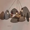 Kolye lambaları Çin tarzı ışıklar siyah rattan süspansiyon armatürü restoran yemek odası ev dekor tasarımcısı ışık fikstürleri