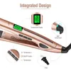 2 in 1 in 1 in 1 a hair straightener and curler 세라믹 플랫 아이언 헤어 크림 퍼 LCD 머리 교정 철단 골절 모발 웨이버 240118