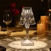 Nordic kartell bateria lâmpada de mesa criativo diamante barra luz para sala jantar restaurante luzes acrílico lamps293z