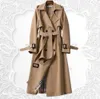 Femmes Trench manteaux printemps automne manteau femme coréen Double boutonnage mi Long femmes pardessus coupe-vent femme Trench manteau